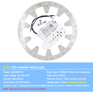 Smart 2.4G LED <strong>Light</strong> Source Surface for <strong>Remote</strong> <strong>Control</strong> Chandelier Ceiling <strong>Light</strong> Controller with Aluminum Construction Office Use - Product Image 2