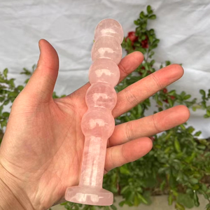 Tapón Anal de cristal, consolador de obsidiana negra, varita Yoni de cuarzo rosa, Juguetes sexuales para adultos, consoladores Anales de masaje de piedra de Aventurina azul para mujeres - Product Image 2