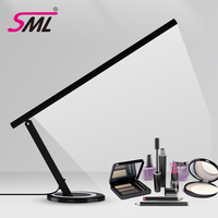 Lampe de table LED pliable SML, lumière sans ombre à bras long réglable pour salon de manucure, maquillage, éclairage de bureau