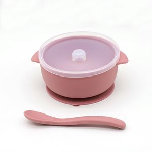 Maxfree - Plato de Silicona para Bebé con Tapa y Cuchara, Utensilios de Alimentación para Niños, Juego de Alimentación para Bebés Libre de BPA - Product Image 2