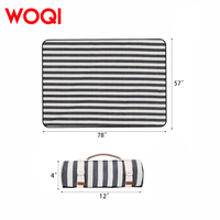 WOQI personnalisable extérieur portable et étanche plage pliable sans sable tapis de pique-nique acrylique respectueux de l'environnement