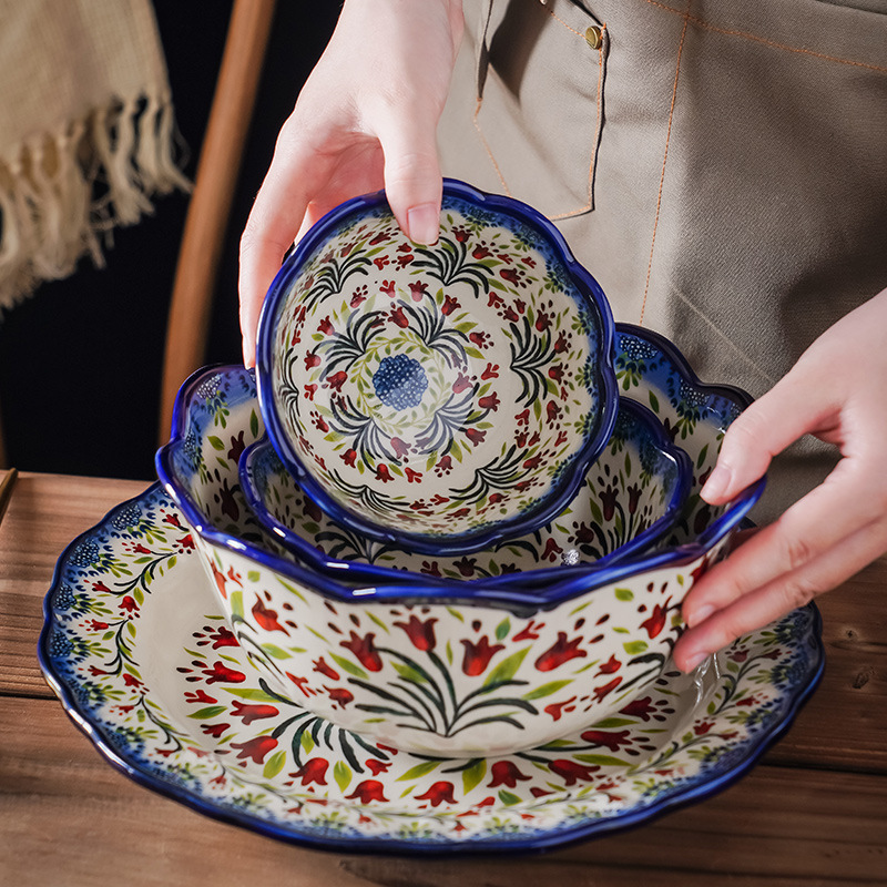 Exotic Bohemia Dinnerware Set - 16 Piece Luxury Porcelain