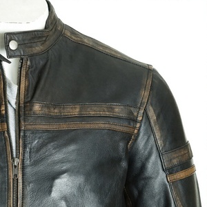 Stylish <b>Men's</b> Genuine Leather <b>Jacket</b> with <b>Long</b> Sleeve Latest Design High Quality Best Popular Style New Condition - Product Image 4