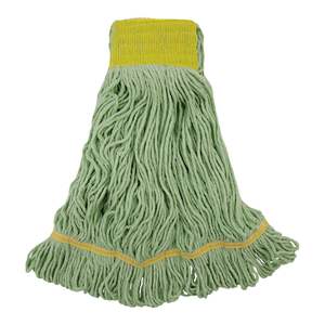 Cabezales de Mopa EcoMop Grandes de Fibra Reciclada en Verde (12/Caja) - Boardwalk BWK1200LCT - Product Image 2