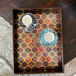 Handmade Ottoman <b>Wooden</b> Serving Tray - Product Image 1
