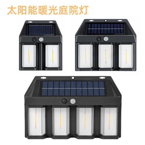 Solar Outdoor Wall <b>Light</b> <b>Led</b> <b>Motion</b> <b>Sensor</b> Waterproof Garden Patio Lamp Warm <b>Light</b> 50000 Hours Lifespan - Product Image 3