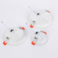 Plafonnier LED intelligent et moderne de 4 pouces, 12W, haute luminosité, avec télécommande RGBW, éclairage encastré à intensité variable pour la maison