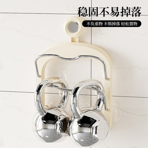 Wall Mounted Pot Lid Holder With Drain Tray Multi Functional <b>Kitchen</b> Storage <b>Rack</b> For Cutting Board And Utensils Organization - Product Image 3