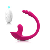 Plug anal perlé vibrant en forme de C, 100 % étanche, pour couples, livraison discrète, directement de l'usine
