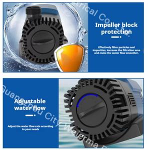 Pompe à eau <span class=keywords><strong>SUNSUN</strong></span> 11W-38W 12V/24V AC/DC à fréquence variable, économie d'énergie, haut débit, pompe submersible pour aquarium - Product Image 3