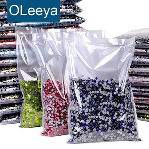OLeeya Factory Wholesale Large Package Hot Fix Rhinestone SS16 Crystal AB <b>Machine</b> <b>Cut</b> DMC Hot Fix <b>Stone</b> for Garment Accessory - Product Image 1