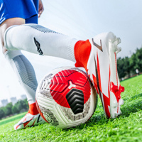 Crampons d'entraînement de football en plein air antidérapants verts courts et longs pointes Sport Football Combat Football bottes chaussures pour enfants adultes