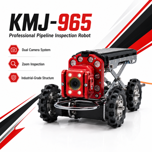 Robot d'inspection de tunnels métalliques KMJ-965, caméra CCTV IP68, chenillard 110V/220V pour l'inspection des mines et des passages souterrains - Product Image 5