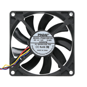 <span class=keywords><strong>Ventilateur</strong></span> de refroidissement pour ordinateur portable, axial sans balais, haute vitesse, 4200 tr/min, 80 mm, 80x80x15 mm, 12 V, 24 V - Product Image 1