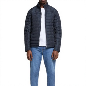 Chaqueta Acolchada Personalizada para Hombre, 100% Poliéster, Impermeable, Resistente al Viento, Transpirable, Rellena de Algodón, Cuello Alto, Tallas Grandes - Product Image 1
