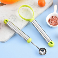 RVS 3-delige fruit snijset voor voedsel, grapefruitschepjes, meloenbolletjesvormer, pulp scheider
