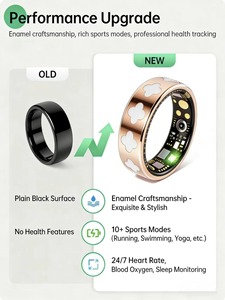 Anillo Inteligente de Acero Inoxidable, Monitor de Sueño, Frecuencia Cardíaca, SpO2, Presión Arterial, Contador de Pasos, Resistente al Agua IP68, para Fitness, Deportes, Aire Libre, iOS y Android - Product Image 5