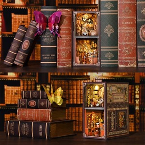 CAYI 2025 papillon Collection chambre bricolage livre Nook Kit maison de poupée <span class=keywords><strong>Booknook</strong></span> 3D Puzzle en bois bricolage Nook livre Miniature artisanat à la main - Product Image 6