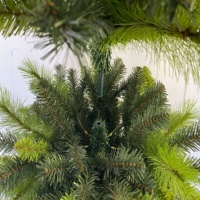 Sapin de Noël artificiel en pin durable de qualité commerciale avec base métallique stable pour décoration intérieure