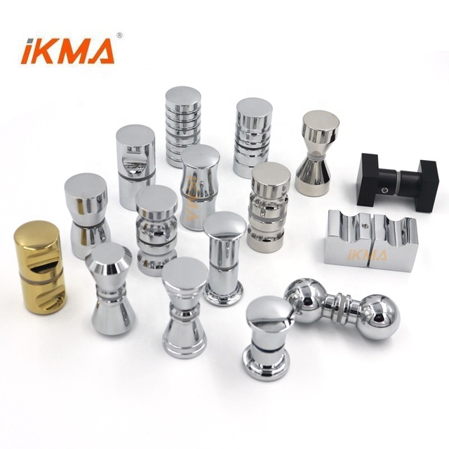 Bathroom Satin Mirror Chrome Gold Black Zinc Alloy Aluminium Stainless Steel 304 201 316 Solid Brass Shower Glass Door Knob