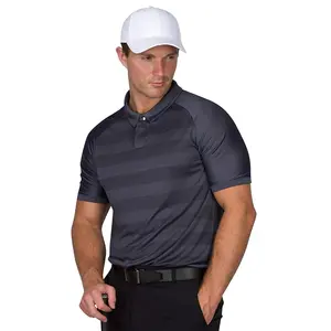 Hoge Kwaliteit Polo T Shirt Productie Bedrijf Korte Mouw Gestreepte Golf Tshirt Heren Poloshirts