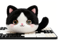 Jouet éducatif interactif émotionnel en peluche en forme de chat avec batterie au lithium pour enfants de 2 à 4 ans, lecture et apprentissage, OEM