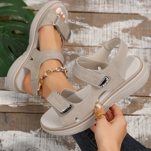 Sandalias de Mujer con Cierre de Velcro, Suela de Goma Antideslizante, Tallas EU 35-43, Transpirables, Compatibles con OEM, para el Uso Diario, Playa, Aire Libre, Casuales - Product Image 6