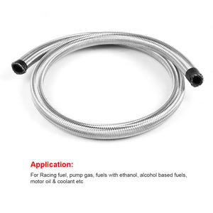 Tuyau de refroidissement de carburant haute pression en acier inoxydable tressé double couche et téflon de 1 mètre, AN4-AN10, pour véhicules, directement de l'usine - Product Image 2