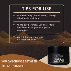 Pure Himalayan Shilajit Resin 100% Trace Minerals Complexe avec Acide Fulvique 85% pour le soutien immunitaire énergétique - Product Image 2