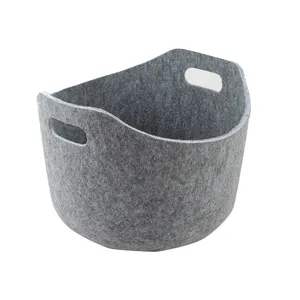 Eco Recycled PET Felt Integrated Molding Boxes & Bin Toy Organizer Laundry Basket decorative bathroom accessories