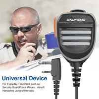 Microphone portable étanche avec fonction PTT pour talkie-walkie Baofeng UV-5R, UV9R, 888S et série K Head – Vente en gros