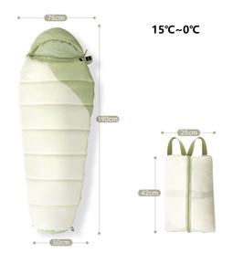 • من أجل الأطفال/الكبار ، حقيبة نوم محمولة دافئة لمدة 4 مواسم مع حقيبة للتخييم في الهواء الطلق والتنزه على الظهر - Product Image 2