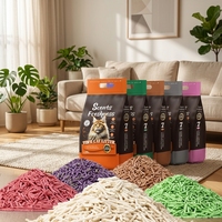 Litière pour chat en tofu, prix usine, 1,5 mm et 2,0 mm, biodégradable, écologique, jetable aux toilettes, agglomération rapide, contrôle des odeurs, sable naturel