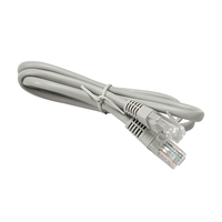 Kabel Jaringan LAN Ethernet Cat5e RJ45 UTP PVC Jacket Abu-abu Panjang Sesuai Pesanan