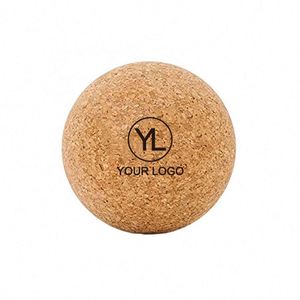 Rodillo de Masaje de Yoga Sostenible con Logotipo Personalizado, Pelota Antiestrés de Corcho Natural para Regalos Corporativos - Product Image 1