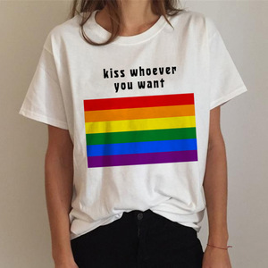 OEM Accept Gay Pride Design Print 100% Cotton Funny Mens Tshirt Lgbt T-Shirts Pride T Shirt Clothing In Apparel - Product Image 1