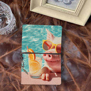 A6แผ่นจดบันทึกของขวัญวันขอบคุณพร<span class=keywords><strong>ะ</strong></span>เจ้าสำหรับคู่สมรสที่จะเขียนข้อความแสดงความขอบคุณพร้อมแว่นกันแดดหมูสร<span class=keywords><strong>ะ</strong></span>เครื่องดื่มสีส้มพิมพ์บนหน้าปก - Product Image 1