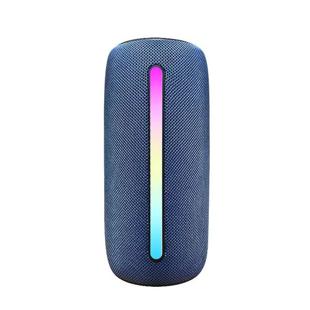 Portable Blue Tooth Speaker LED Color Light Wireless Bass Subwoofer Mini Outdoor Waterproof Column Boombox Party-Suitable