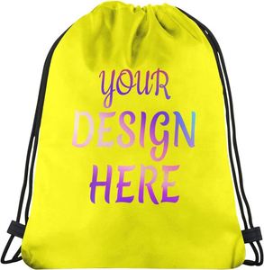 Custom Lightweight Gym <b>Backpack</b> Water-Resistant Sport Drawstring Bag with Logo Printed Promotional Sportpacks - Product Image 1