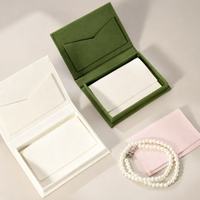 Boîte cadeau magnétique de luxe en forme de livre avec pochette enveloppe, boîte à bijoux en papier velours, boîte à certificat, logo personnalisé
