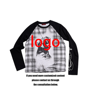 T-shirt Vintage con Stampa Pantera a Quadri Bianco e Nero, Grafica Personalizzata Oversize per Uomo e Donna - Product Image 2