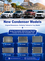ACTECmax All AC.114 Condenseur de climatisation universel automatique OEM ODM Pièce de climatisation automobile Radiateur de condensation AC Condenseurs refroidis par air personnalisés