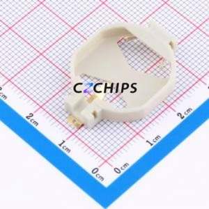 BS-11-B2CA001 Button & Strip Battery Connector SMD Connector Battery Holder CR2032 Phosphor Bronze - Product Image 1