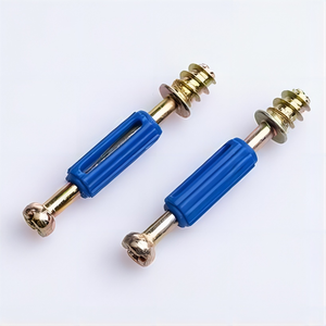 Conector de Panel <span class=keywords><strong>Minifix</strong></span> M6x41.5mm, Varilla de Unión con Leva de Plástico Azul para Armario o Guardarropa - Product Image 4