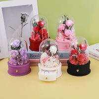 Rose LED encapsulée faite à la main, couleurs variées, fleurs artificielles longue durée pour la maison, les mariages, les restaurants, la Saint-Valentin