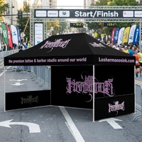 Carpa Publicitaria Personalizada para Negocios en Interiores y Exteriores, Carpa Oxford para Alimentos de 3x4.5m/10x15 pies, Resistente al Viento, Impresión Personalizada con su Logotipo
