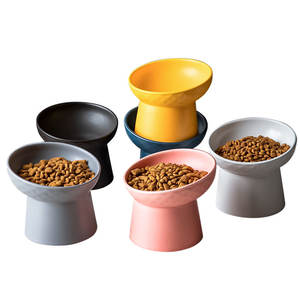 IKITCHEN-Juego <span class=keywords><strong>de</strong></span> cuencos <span class=keywords><strong>de</strong></span> agua y comida para gatos y <span class=keywords><strong>perros</strong></span> pequeños, cuencos <span class=keywords><strong>de</strong></span> cerámica para gatos, cuencos <span class=keywords><strong>de</strong></span> cerámica para mascotas anti-tobillos, gran oferta - Product Image 1