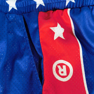 Özel yüceltilmiş Vintage basketbol giysileri şort yetişkin çocuk spor boş örgü süblimasyon genç basketbolu şort - Product Image 6