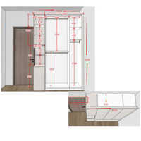 Servicios de diseño arquitectónico de renderizado 3D para el hogar moderno en línea para el edificio de la cocina del apartamento, incluido el dormitorio