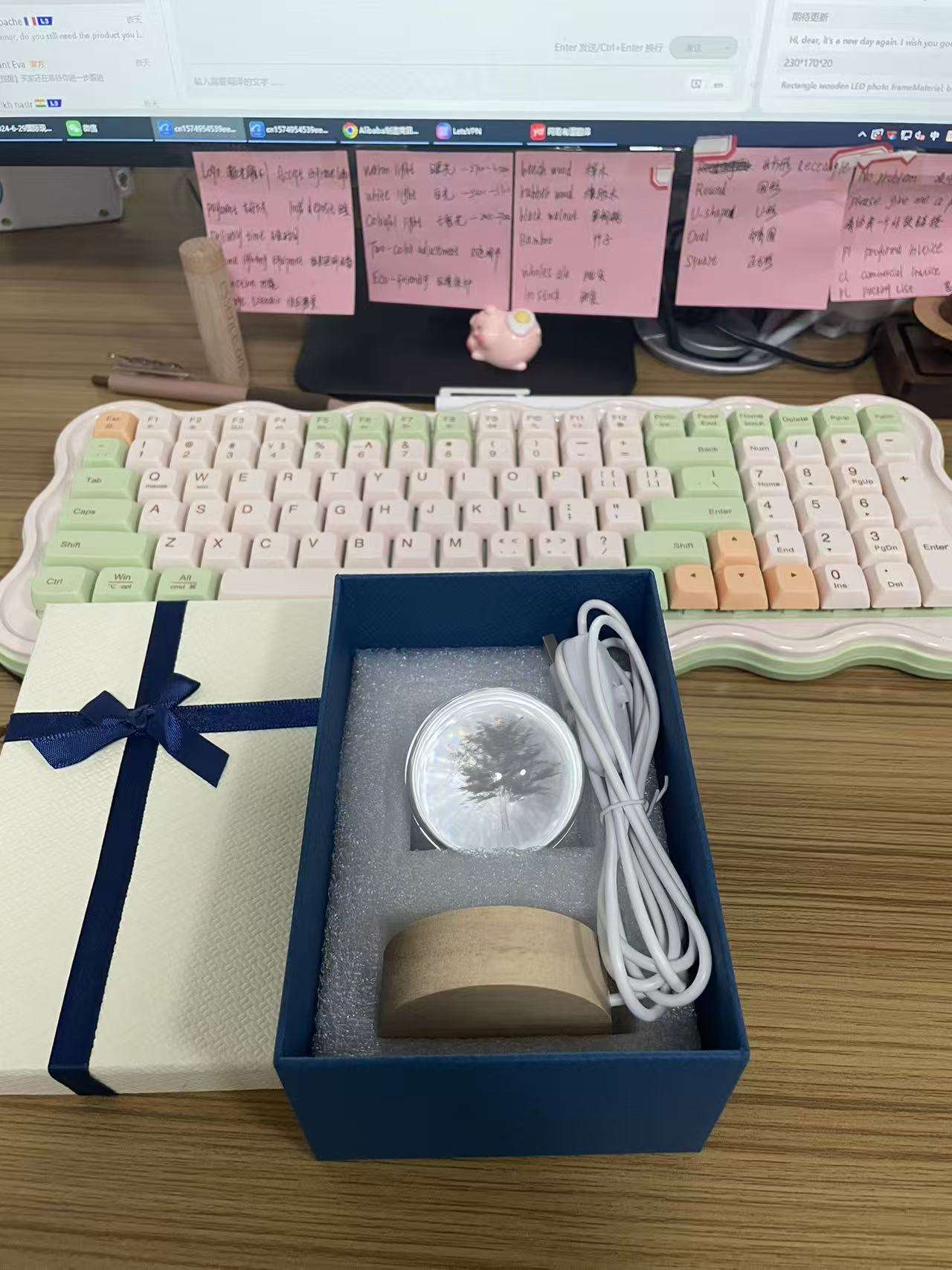 80*20mm + boule de cristal Coffret cadeau